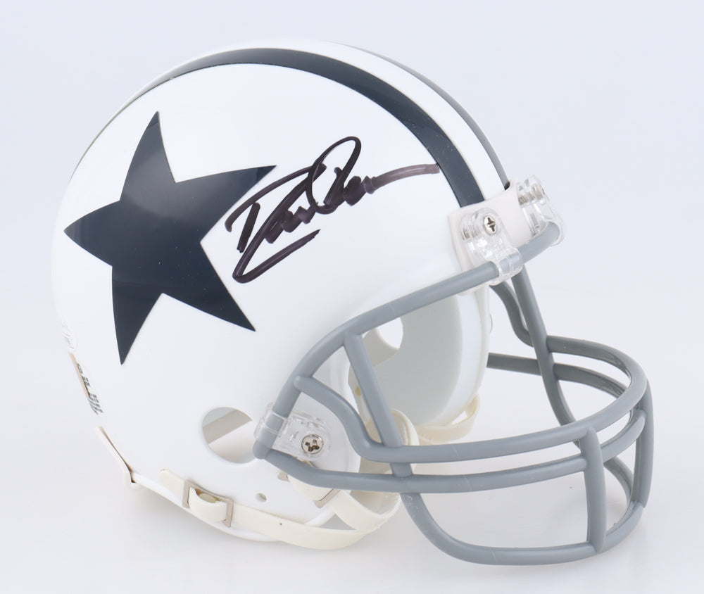 Drew Pearson Signed Cowboys Throwback Mini Helmet JSA COA – Rileys